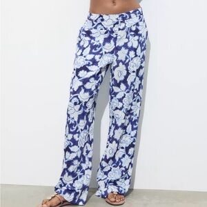 Zara Floral Print Pants